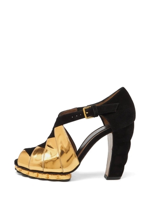 Marni Pre-Owned peep-toe platform sandals - Black