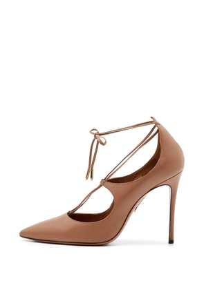 Aquazzura Christy pointed-toe pumps - Brown
