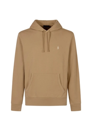 Polo Ralph Lauren logo-embroidered drawstring hoodie - Brown
