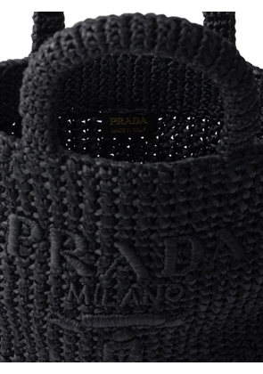 Prada small crochet tote bag - Black