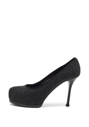 Saint Laurent Pre-Owned Tribtoo platform pumps - Black