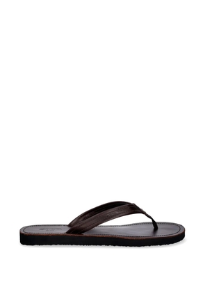 Gant logo-embossed flip-flops - Brown