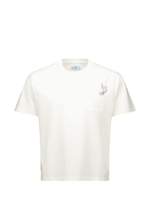 3.PARADIS embroidered-pocket T-shirt - Neutrals