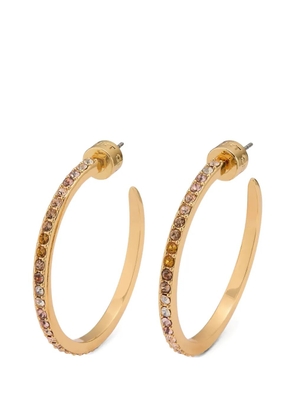 Kurt Geiger London crystal-embellished hoop earrings - Gold