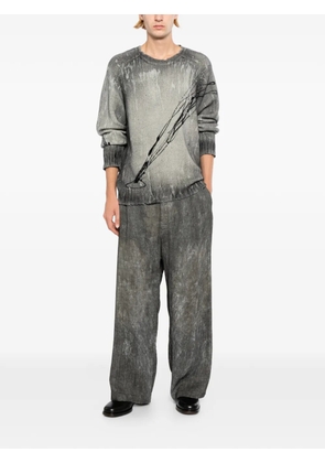 Rundholz striped trousers - Grey