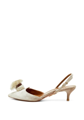 Aquazzura Powder Puff slingback pumps - Neutrals