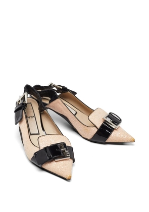 Nº21 buckled slingback leather pumps - Neutrals