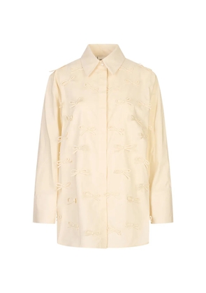 MeimeiJ bow-embellished shirt - Neutrals