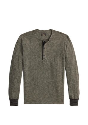 Ralph Lauren RRL button-placket long-sleeve Henley T-shirt - Black