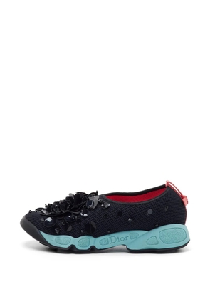 Christian Dior Pre-Owned Fusion embellished slip-on sneakers - Black