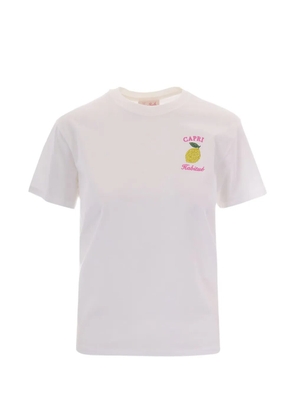 MC2 Saint Barth Emilie Capri Habituè embroidered T-shirt - White
