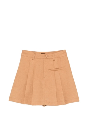 ACTUALEE pleated-detail skirt - Neutrals