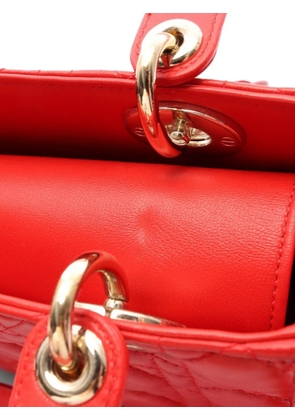Christian Dior Pre-Owned 2000s Lady Dior Cannage shoulder bag - Red