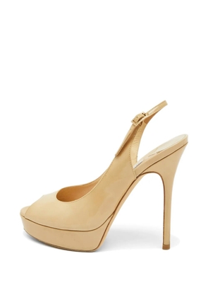 Jimmy Choo Pre-Owned Nova leather heeled pumps - Neutrals