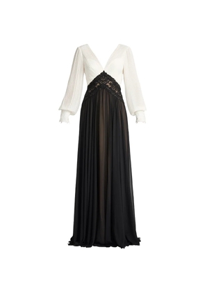 Tadashi Shoji Benulo pleated maxi dress - Black