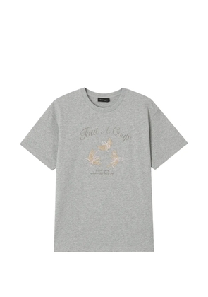 tout a coup graphic-print T-shirt - Grey