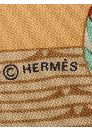 Hermès Pre-Owned Couvee d' Hermes silk scarf - Yellow