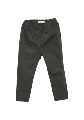 Marni Pre-Owned elasticated-waist tapered trousers - Green