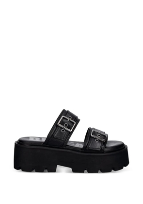 Buffalo Brake Two Strap buckle-fastening platform sandals - Black