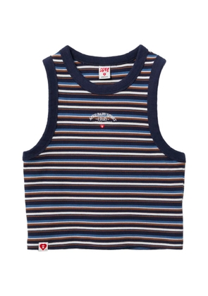 APEE™ by *A BATHING APE® striped crop top - Blue