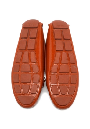 Prada Pre-Owned bow-detail loafers - Orange
