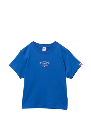 APEE™ by *A BATHING APE® logo embroidered T-shirt - Blue