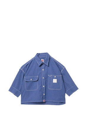 APEE™ by *A BATHING APE® checked shirt - Blue