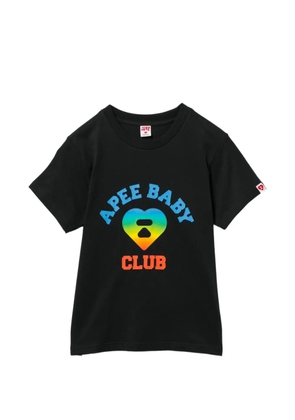 APEE™ by *A BATHING APE® heart logo graphic T-shirt - Black