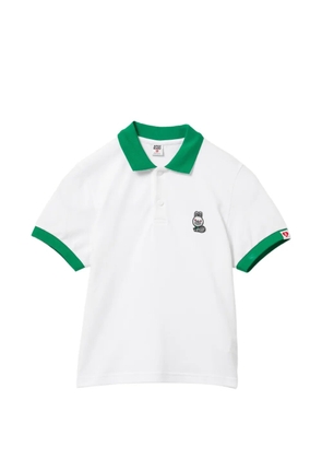 APEE™ by *A BATHING APE® rabbit patched polo - White