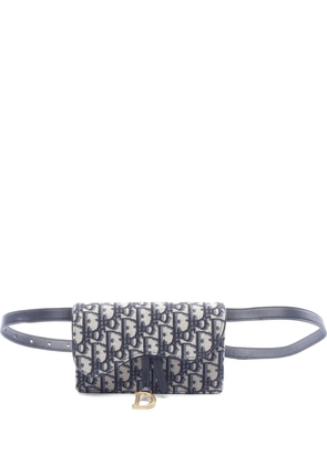 Christian Dior Pre-Owned 2010s Saddle Oblique belt bag - Blue