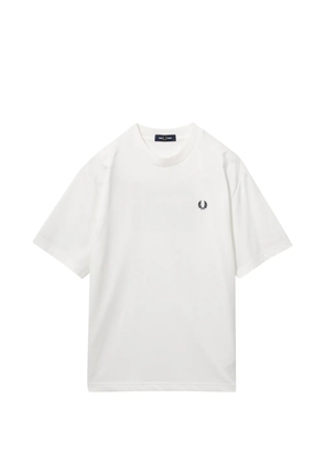 Fred Perry logo-embroidered T-shirt - White