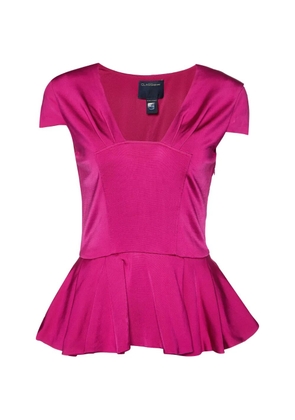 Cavalli Class peplum jersey top - Pink