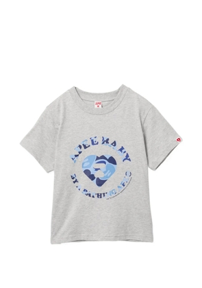 APEE™ by *A BATHING APE® Camo heart graphic T-shirt - Grey