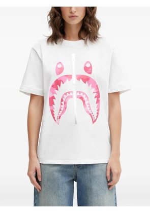 A BATHING APE® Camo Shark graphic T-shirt - White