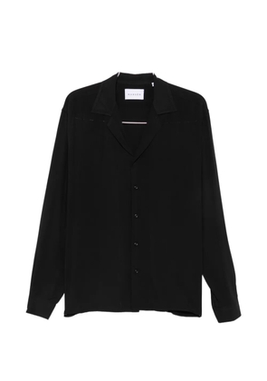 MARSEM camp-collar long-sleeve shirt - Black