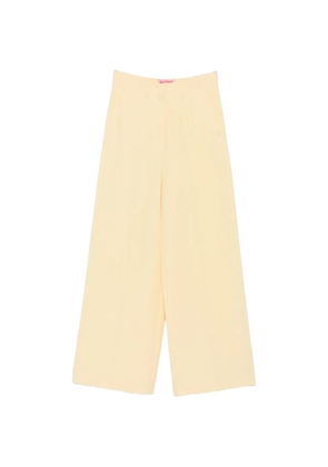 CARLA G. pressed-crease palazzo pants - Yellow