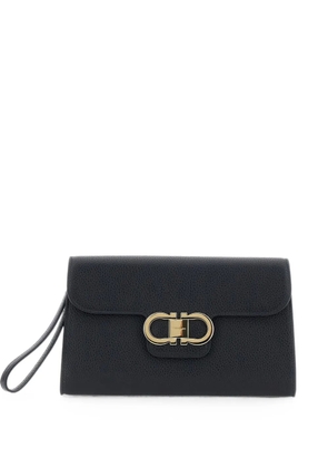 Ferragamo Double Gancini clutch bag - Black