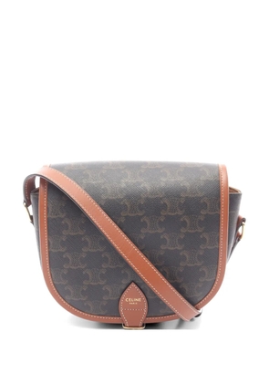 Celine Pre-Owned 2010s medium Triomphe Folco crossbody bag - Brown