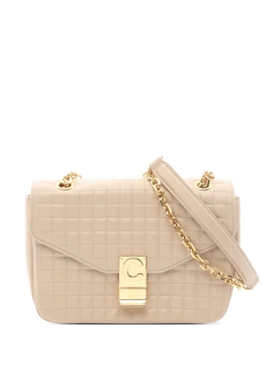 Celine Pre-Owned 2010s C quilting leather shoulder bag - Neutrals