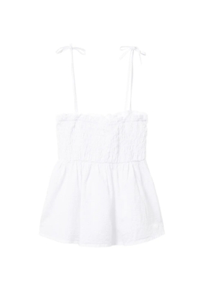 APEE™ by *A BATHING APE® shirred halterneck top - White