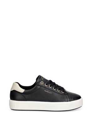 Gant logo-print sneakers - Black