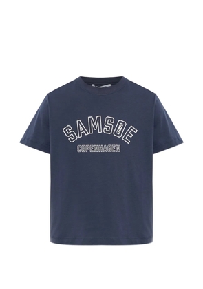 SAMSOE SAMSOE Sacamino logo-print T-shirt - Blue