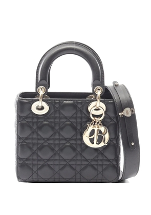 Christian Dior Pre-Owned 2010s mini Lady Dior Cannage handbag - Black