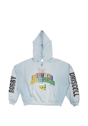 Paly Bobby Driscoll graphic-print distressed hoodie - Blue