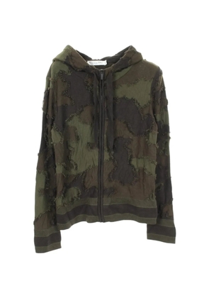 Christian Dior Pre-Owned 2010s camouflage knit hoodie - Green