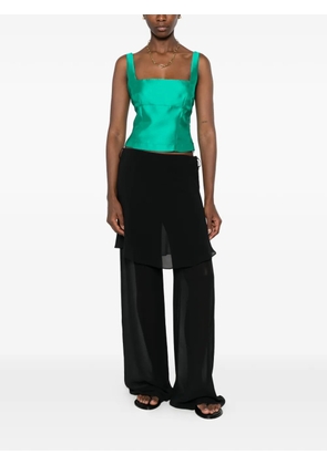 CARLA G. Viat square-neck top - Green