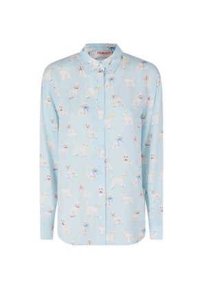 Fiorucci poodle-print shirt - Blue
