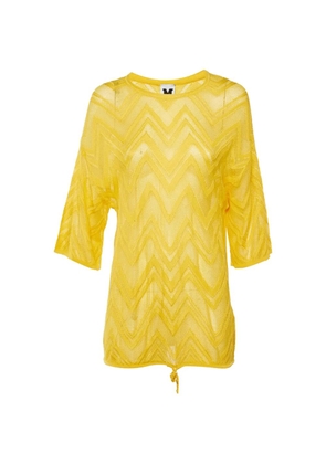Missoni Pre-Owned chevron knit top - Yellow