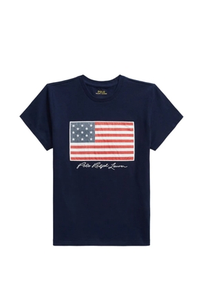 Polo Ralph Lauren flag-print T-shirt - Blue