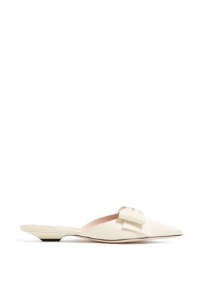 Valentino Garavani Bowow kidskin mules 20mm - Neutrals